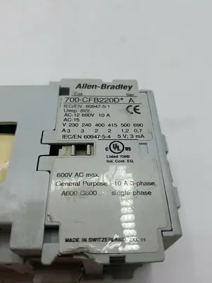 Allen Bradley 700-CFB220D Relay Control Series A
