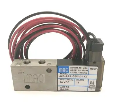 New | in-Stock MAC Valves 44B-AAA-GDCC-1KT Solenoid Valves Michigan US | Maverick Industrial Sales #1401245