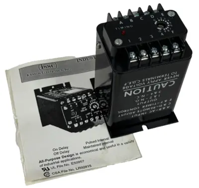 NEW KANSON ISSC 1013-1-J-2-B OFF DELAY TIMER .5-50 SEC