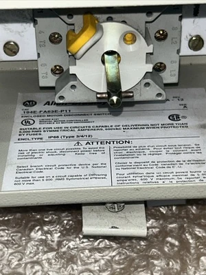 USED ALLEN BRADLEY 194EFA63EP11