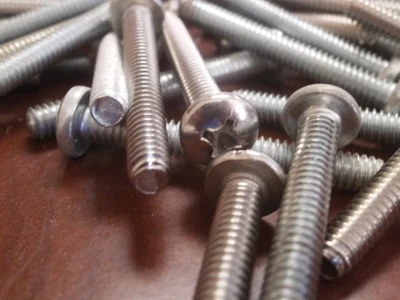 Pan Head Phillip Bolt ( 34 pieces) 1/4"-20 X 2" Zinc