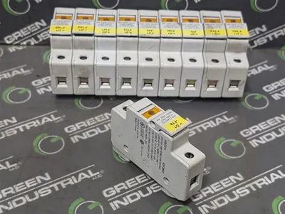Lot of 10 Ferraz Shawmut USCC1L X213943 Fuse Holders 600VAC 30A Orange Used