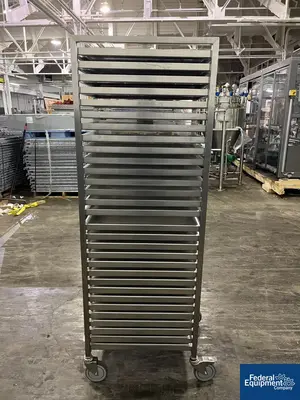 N/A Stainless Steel Portable Cart, 22" x 16.5"