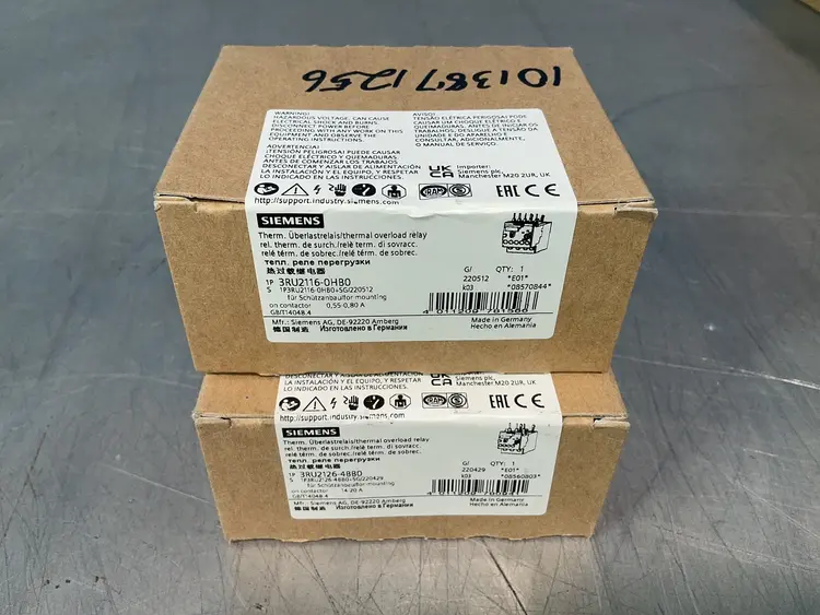 New | in-Stock SIEMENS 3RU21160HB0 Relays & Switches Ohio US | HGR 24 #1520829