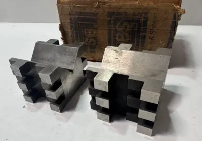 2 Brown & Sharpe 750-B V Blocks Machinist Tools USA 750-2