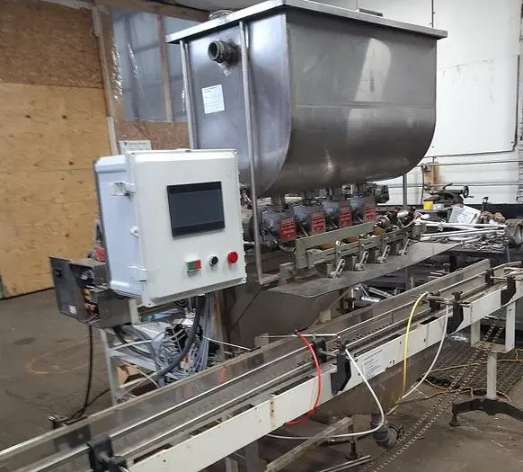 Used SIMPLEX 4 PISTON GALLON FILLER SS _UNKNOWN_ Liquid Paste Fillers Vertical Form & Fill | Save on Equipment #420613