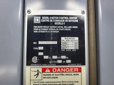 USED SQUARE D MODEL 6
