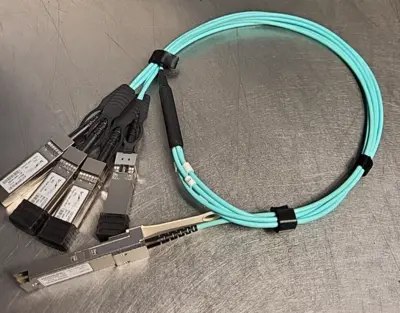 Active Optical Cable QSFP28 100Gbps- AOCQSP28100-001/ 1M/ MSA Compat. (BIN461)