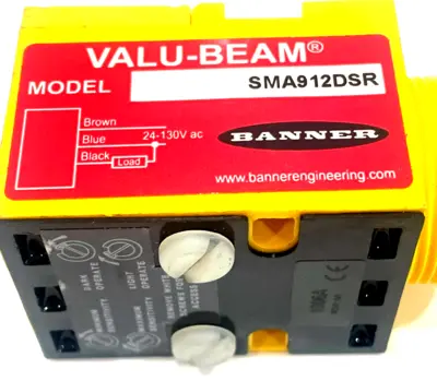 NEW BANNER SMA912DSR VALU-BEAM AC SCANNER