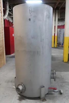 SPC8694  Tank 350 gallon vertical tank, Stainless Steel, flat