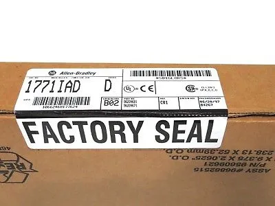 NEW SEALED ALLEN BRADLEY 1771-IAD INPUT MODULE SER.D REV. B02 1771IAD