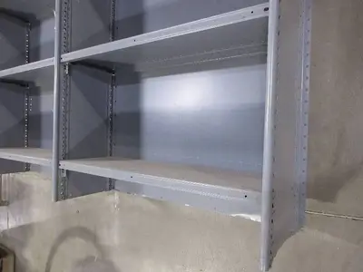 GRAY MEAL SHELVING UNITS - DOUBLE WIDE AND SINGLE WIDE