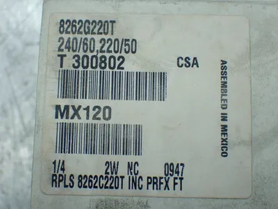 NEW ASCO 8262G220T