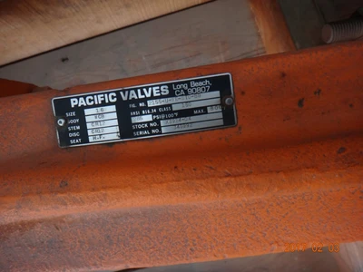 Pacific 16" 150 lb Gate Valve