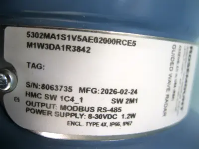 New | in-Stock Rosemount 5302 MA1S1V5AE02000RCE5M1W3DA1R3842 Sensors New Hampshire US | Bitter End Trading #1482156
