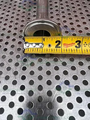 USED ITT PURE FLO .75-316L-SFV5 4 -WAY DIAPHRAGM VALVE W/  3/4"  SANITARY FITTING