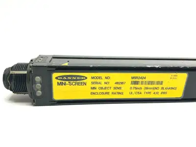MSR2424 | Banner  MINI-SCREEN Black Anodized Receiver 37455 - For parts or not working