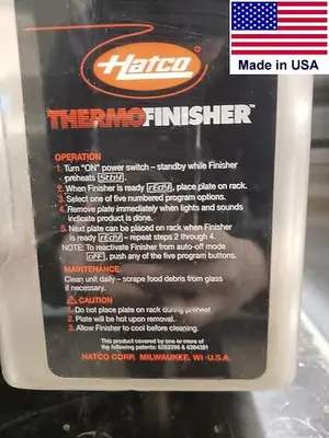USED HATCO TF4619