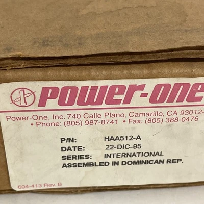 Power One HAA512-A Power Supply  New in Box