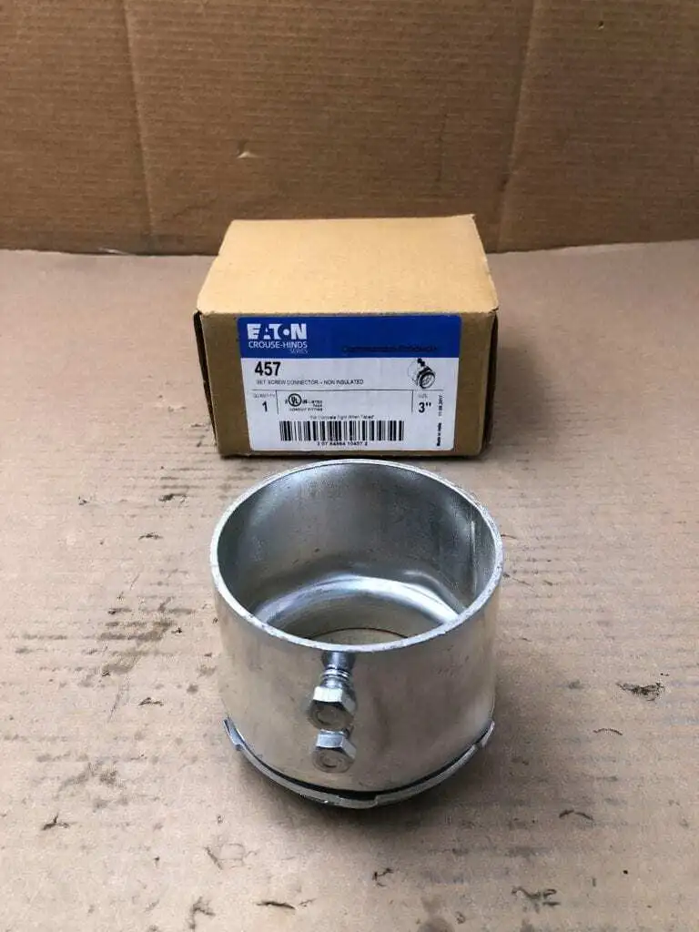 Eaton Crouse-Hinds 457 3″ Stl Emt Set Screw Connector