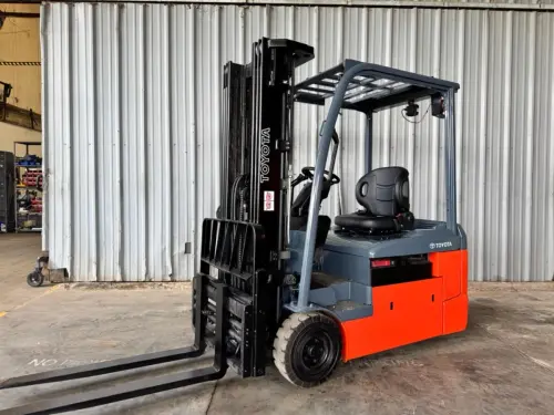 Used 2017 TOYOTA 8FBE20U 3-Wheel Sit down Electric Counterbalance Forklifts Pennsylvania US | National Lift Equipment #1382021