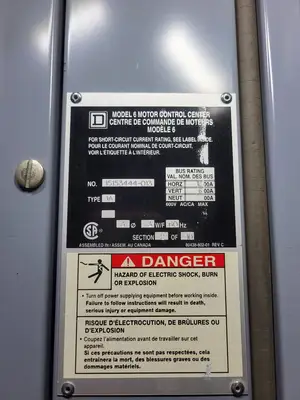 USED SQUARE D MODEL 6