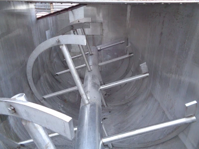 10,000 L S/S Solitech S/S U Trough Mixer 45 kW