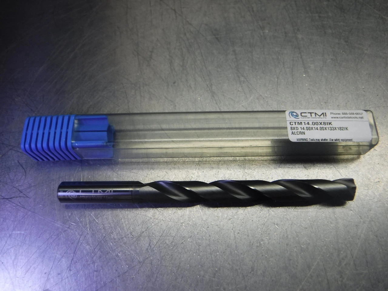 CTMI 14mm Coolant Thru Carbide Drill 8xd 14.00x14.00x133x182IK ALCRN (LOC1788B)