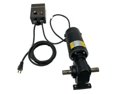 USED BALDOR INDUSTRIAL MOTOR 33:1 1725RPM W/ BC138 DC MOTOR SPEED CONTROL
