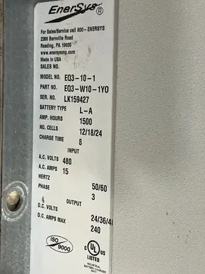 Used ENERSYS EQ3151 Material Handling (misc) Ohio US | HGR 24 #1439661
