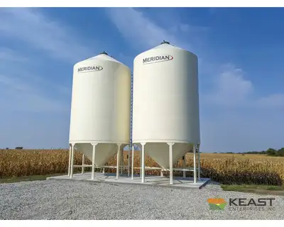 Used MERIDIAN 1417 STANDARD - 2489 BUSHELS Hopper Bottom Silos Iowa US | Keast Enterprises #1360517