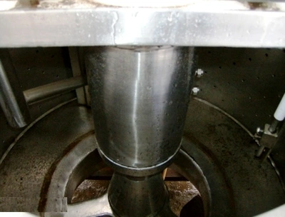 Ametek 32 x 20 perforate basket centrifuge, 316SS.