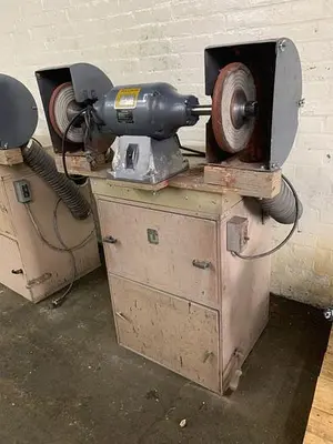 3607-550 Baldor 1 HP, Double End Buffing Unit with Handler Dust Collector Base