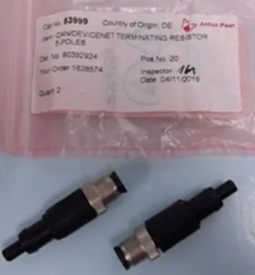 QTY. 2. ANTON PAAR CAN/DEVICENET TERMINATING RESIS...
