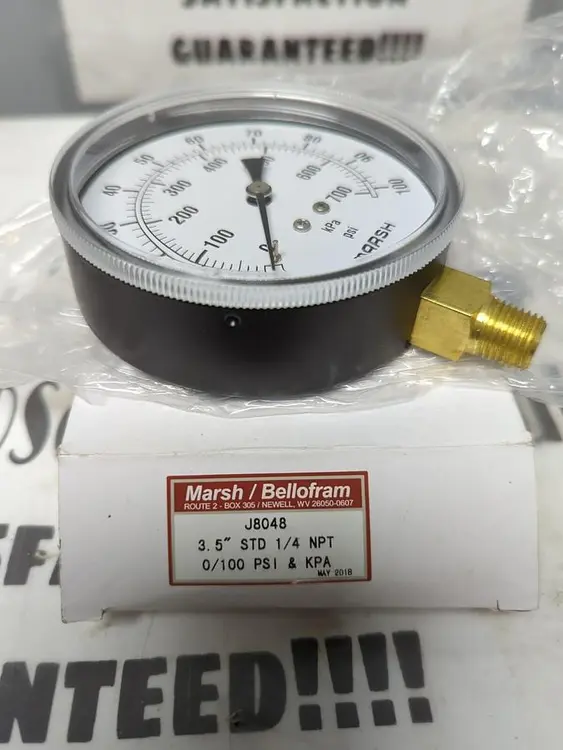 New | in-Stock MARSH J8048 Universal Pressure Meters Ohio US | Surplus Asset Holdings #1234840