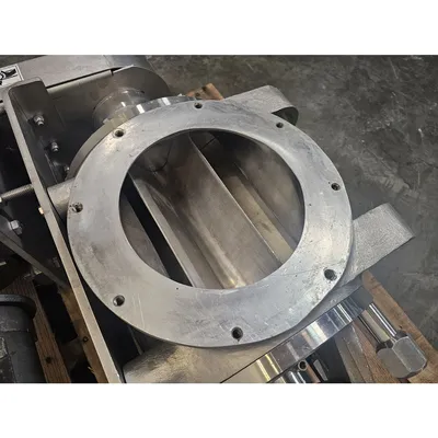 Used 8" Sanitary Quick Clean Stainless Steel Rotary Airlock Valve