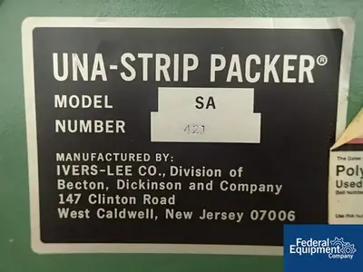 USED Una-Strip Una-Strip Tablet Filler, Model SA