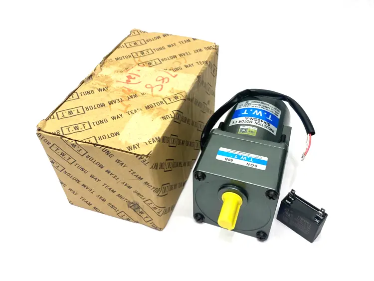 Used TUNG WAY TEAM INDUCTION MOTOR 40W 1450/1720RPM W/ 5GN60B GEAR HEAD A.C. Motors | Maverick Industrial Sales #1105968