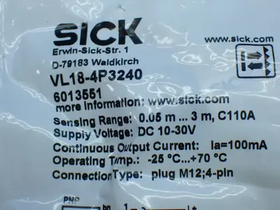 NEW SICK VL184P3240