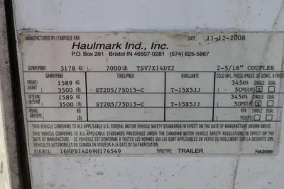 2009 Haulmark Industrial TSV7X14DT2 TRAILER | Levy Recovery Group (6)