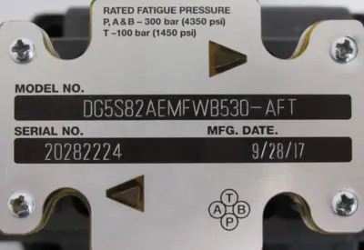 NEW EATON REPLACEMENT DG5S82AEMFWB530-AFT SOLENOID VALVE
