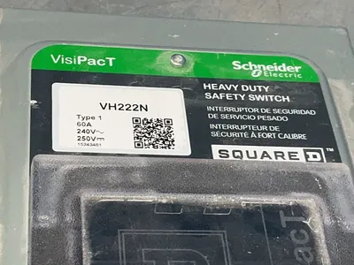 Used SCHNEIDER ELECTRIC VH222N Disconnects Ohio US | HGR 24 #1272636