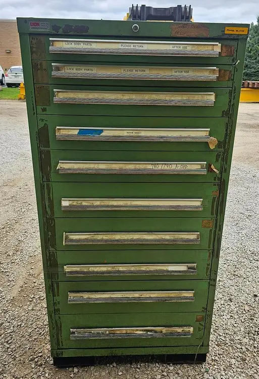 Used LYON MSS 10 DRAWER Cabinets Wisconsin US | Lemke Machinery Sales #310667