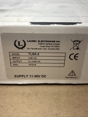 New In Box Laurel Electronics TLSA-2 Three-Way Loop Splitter, 11 to 30 V DC