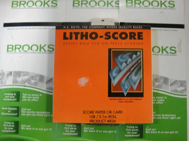 Used LITHO- SCORE 826 Miscellaneous Printing & Paper Equipment North Carolina US | BROOKS PRINTING EQUIPMENT #1139516
