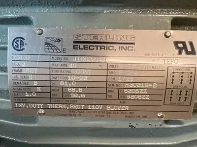 New | in-Stock STERLING ELECTRIC JI0034BFI Motors (misc) | Surplus Asset Holdings #1205547
