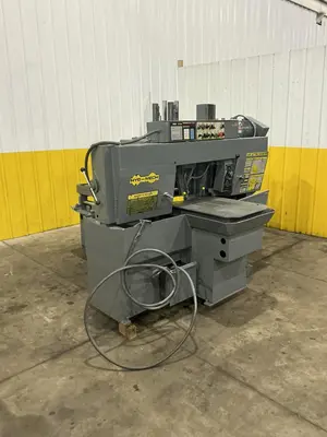 12" X 12" HYD-MECH MODEL #H-12A AUTOMATIC FEED HORIZONTAL SAW PLC-100 CONTROLS & NESTING: STOCK #23723