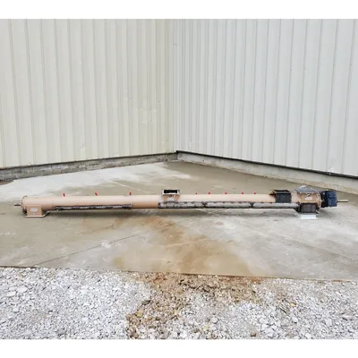 7" dia. X 11'-9" Tubular Drop-bottom Screw Conveyor