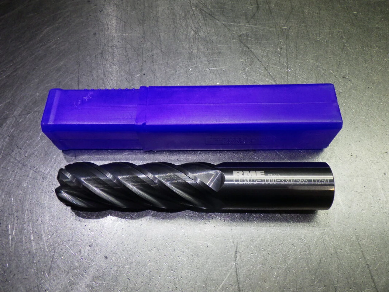RME Inc 1" 5 Flute Carbide CR Endmill .25" R CEM/5-1000-330/565 TI250 (LOC2576)