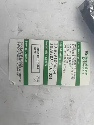 ERHARDT & LEIMER KB12070 / KB12070 DRIVE AMPLIFIER PART RECONDITIONED STOCK 1647